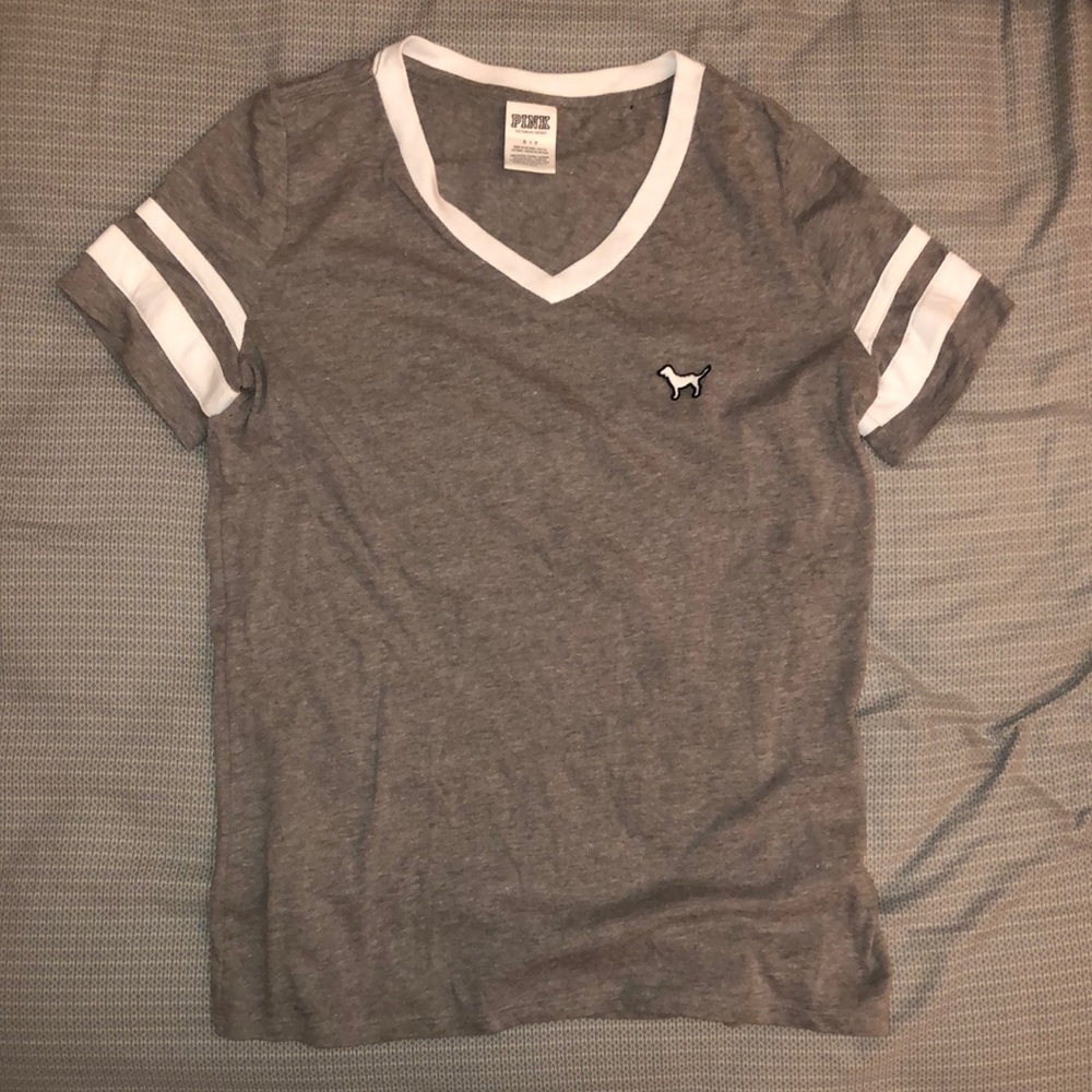 PINK v-neck tee